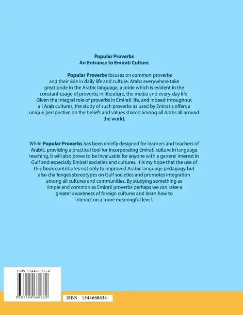 Popular Proverbs An Entrance to Emirati Culture - Paperback