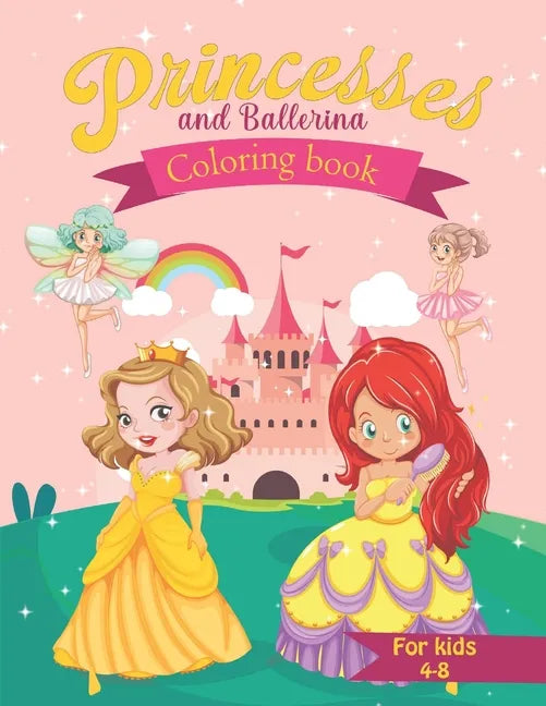 Coloring Book for Kids Princesses and Ballerina - Paperback