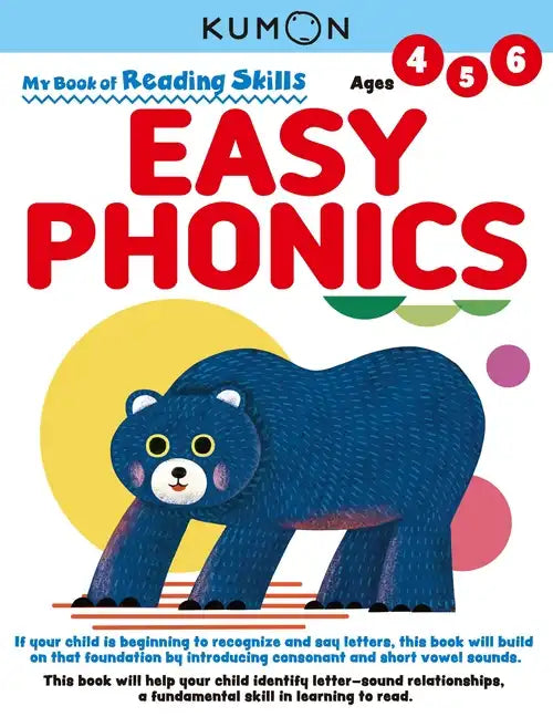 Kumon My Bk of Reading Skills: Easy Phonics - Paperback