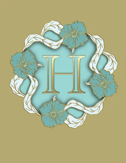 H: 100 Pages 8.5" X 11" Monogram Notebook College Ruled Line Paper - Paperback