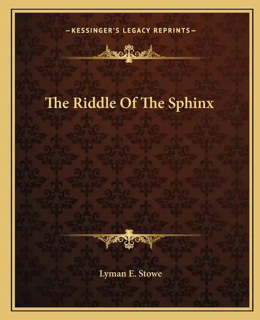 The Riddle of the Sphinx - Paperback