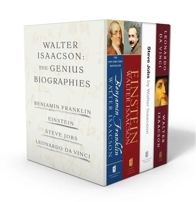 Walter Isaacson: The Genius Biographies: Benjamin Franklin, Einstein, Steve Jobs, and Leonardo Da Vinci - Paperback