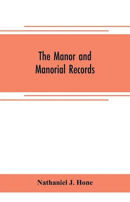 The manor and manorial records - Paperback