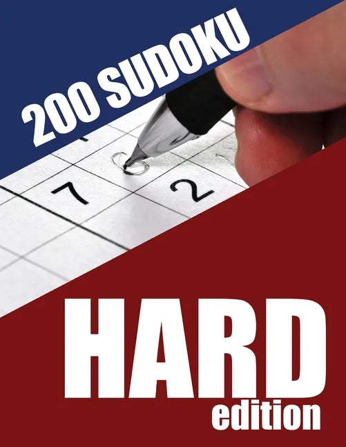 200 Sudoku Hard Edition: An 8x10, 200 puzzle, hard sudoko book - Paperback