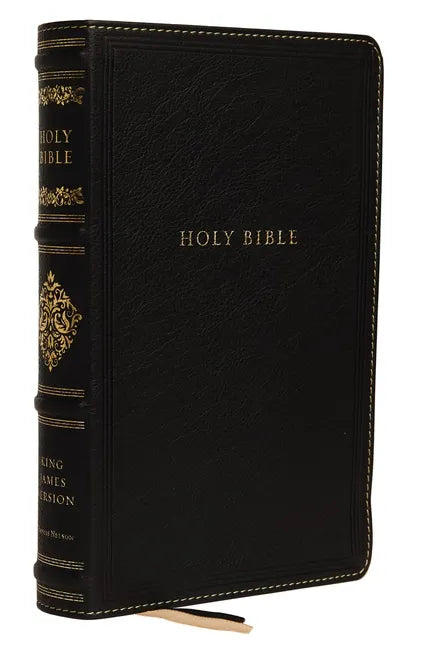 Kjv, Sovereign Collection Bible, Personal Size, Genuine Leather, Black, Thumb Indexed, Red Letter Edition, Comfort Print: Holy Bible, King James Versi - Leather