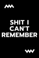 Shit i can't remember - Paperback