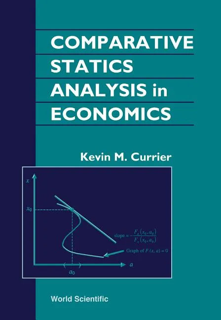 Comparative Statics Analysis in Economics - Hardcover