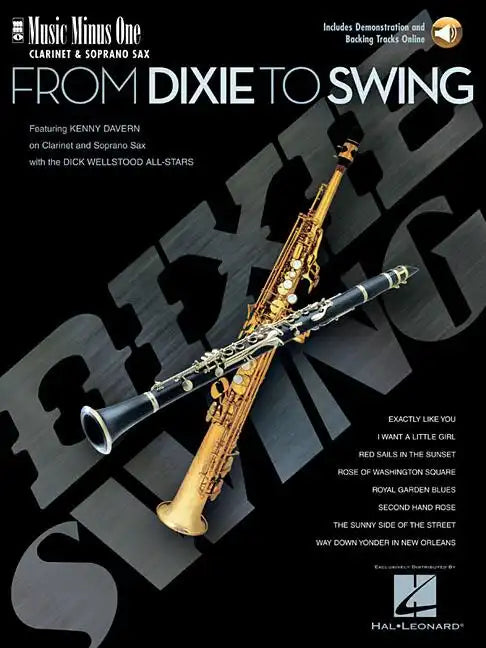 From Dixie to Swing: Music Minus One Clarinet or Soprano Sax - Paperback