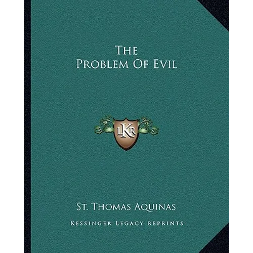 The Problem Of Evil - Paperback