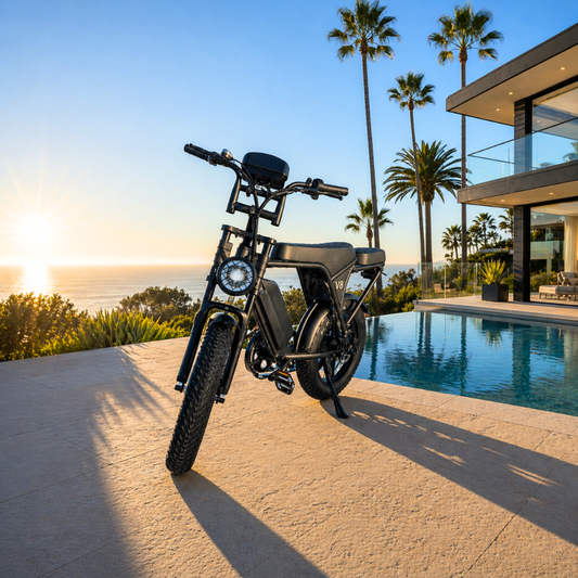 V8 Fat Tire Electric Bike (750W)