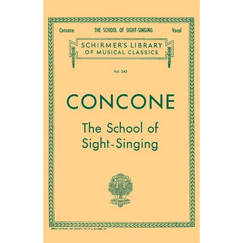 School of Sight-Singing: Schirmer Library of Classics Volume 245 Voice Technique - Paperback