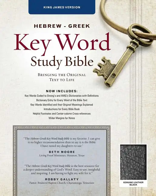 Hebrew-Greek Key Word Study Bible-KJV: Key Insights Into God's Word - Leather