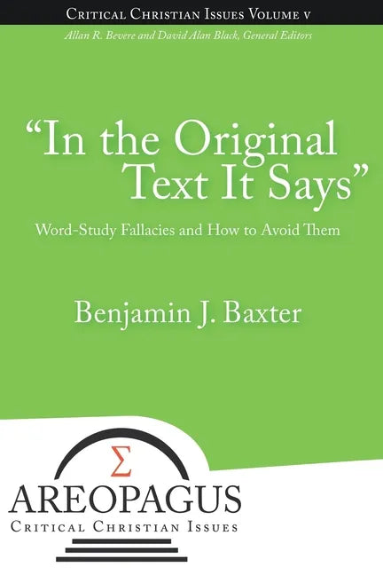 In the Original Text It Says - Paperback