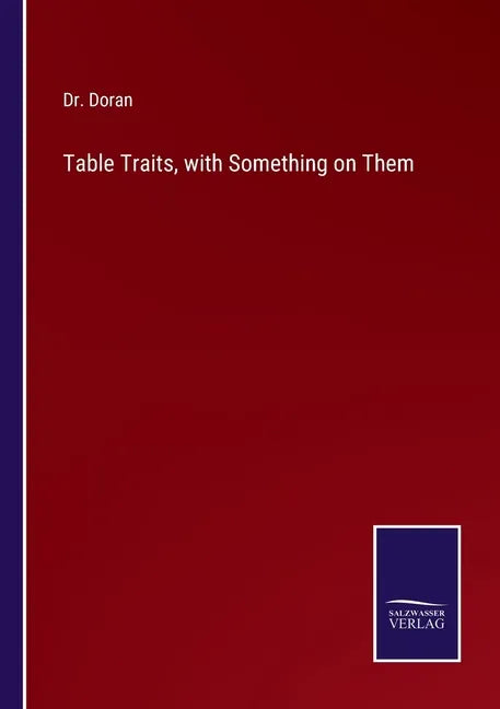 Table Traits, with Something on Them - Paperback