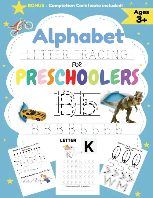 Alphabet Letter Tracing for Preschoolers: A Workbook For Boys to Practice Pen Control, Line Tracing, Shapes the Alphabet and More! (ABC Activity Book) - Paperback