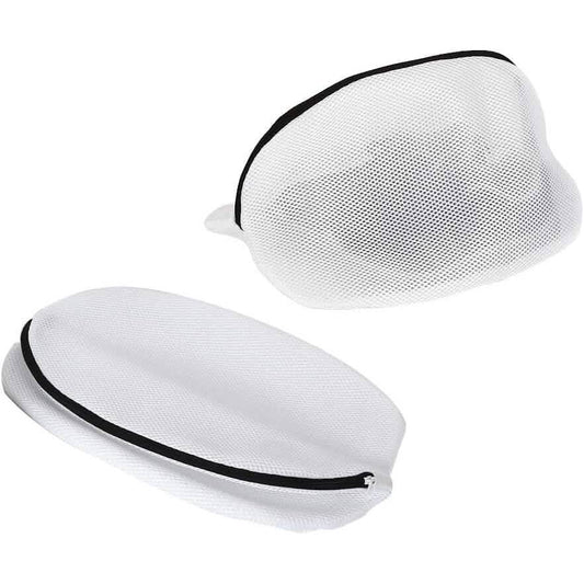 3-Piece Set: Mesh Shoe Laundry Bags with Zip Closure