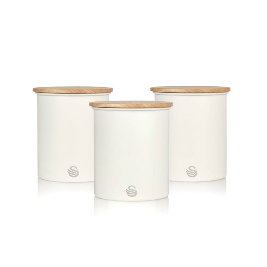 3-Piece Set: Swan Nordic Canisters