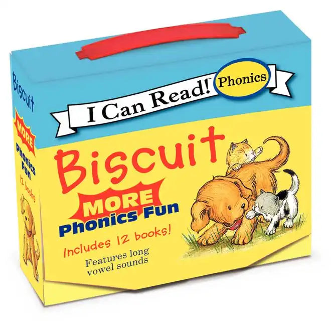 Biscuit: More 12-Book Phonics Fun!: A Box of 12 Mini-Books Featuring Short and Long Vowel Sounds for Dog Lovers - Paperback