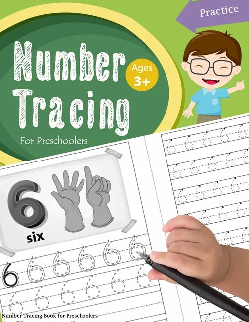 Number Tracing Book for Preschoolers: Number tracing books for kids ages 3-5, Number tracing workbook, Number Writing Practice Book, Number Tracing Bo - Paperback