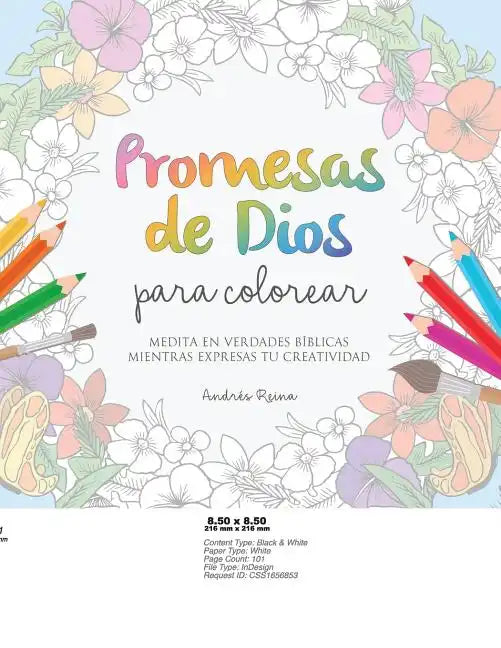 Promesas de Dios para Colorear: Medita en verdades bíblicas mientras expresas tu creatividad - Paperback