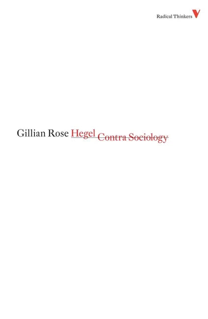Hegel Contra Sociology - Paperback