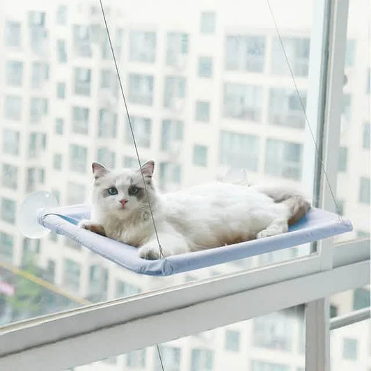 360° Cat Window Hammock: A Space-Saving Sunny Seat for Indoor Cats!