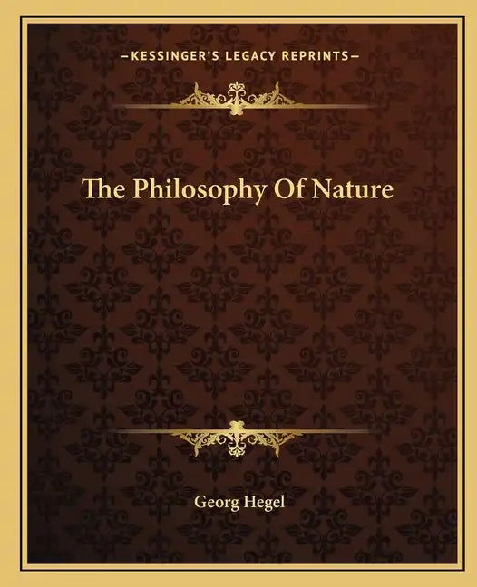 The Philosophy of Nature - Paperback
