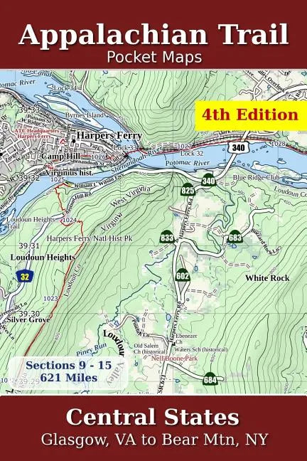 Appalachian Trail Pocket Maps - Central States - Paperback