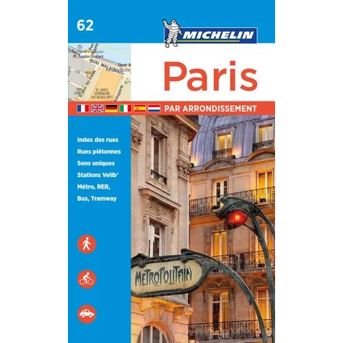 Michelin Paris by Arrondissements Pocket Atlas #62 - Paperback