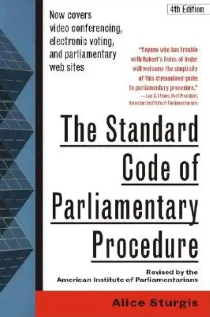 The Standard Code of Parliamentary Procedure, 4th Edition - Paperback