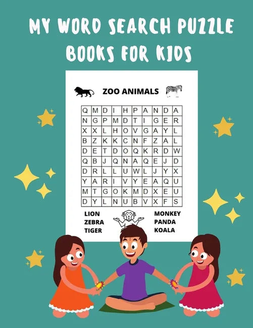 My Word Search Puzzle Books For Kids: 60 Large Print Word Search Puzzles, Wordsearch Kids Activity Workbooks, Ages 6 7 8 9 -12 - Paperback