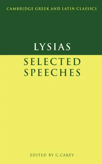 Lysias: Selected Speeches - Paperback