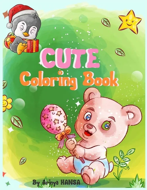 Cute Coloring Book: Gorgeous Coloring Book with Beautiful animals for girls Ages 4-8 - Paperback