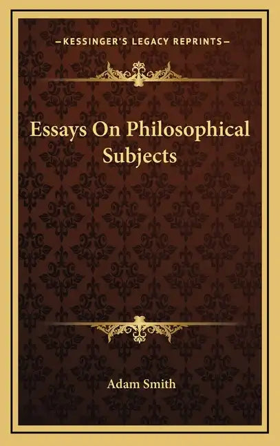 Essays on Philosophical Subjects - Hardcover