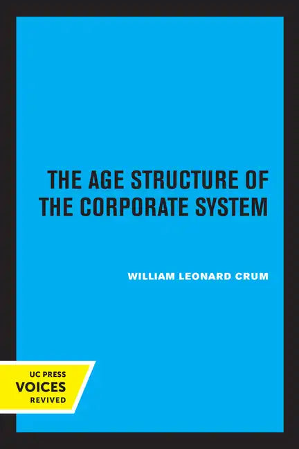 The Age Structure of the Corporate System - Paperback