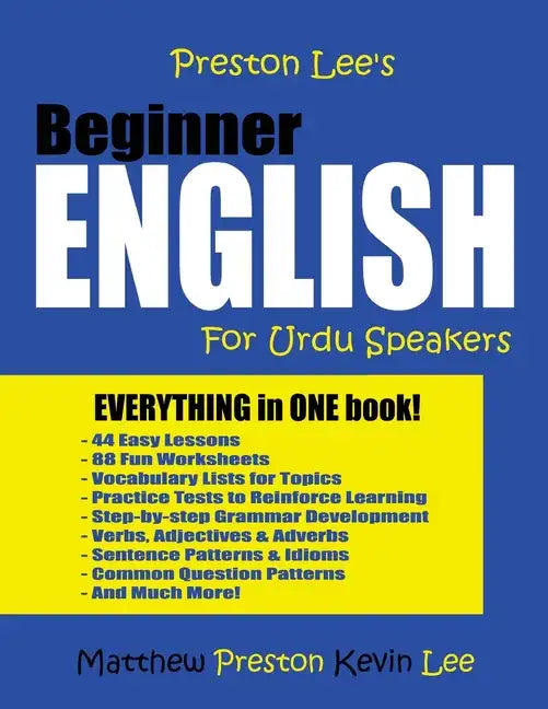 Preston Lee's Beginner English For Urdu Speakers - Paperback