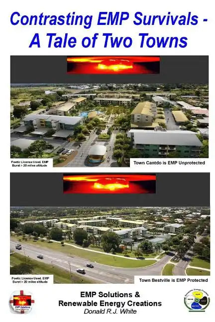 Contrast EMP Survivals - A Tale of Two Towns: This novel contrasts a cataclysmic Electromagnetic Pulse burst over two towns. Cantville, was EMP unprot - Paperback