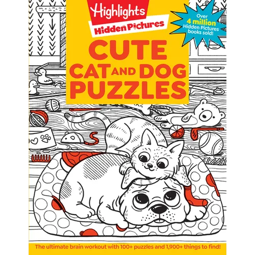 Cute Cat and Dog Puzzles: Cute Cat and Dog Puzzles (Hidden Pictures Puzzles) Cat & Dog Puzzles Activity Book for Kids with 144 Pages of Cute and Fun P - Paperback