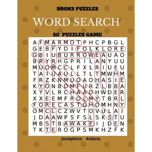 Books Puzzles Word Search 50 Puzzles Game: Large Print Word Find - Paperback