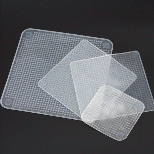 4-Pack: Stretch and Fresh Re-usable Food Wraps