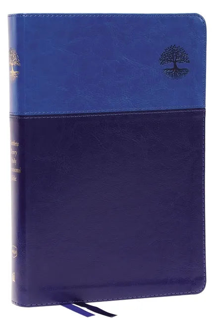 Nkjv, Matthew Henry Daily Devotional Bible, Leathersoft, Blue, Red Letter, Comfort Print: 366 Daily Devotions by Matthew Henry - Imitation Leather