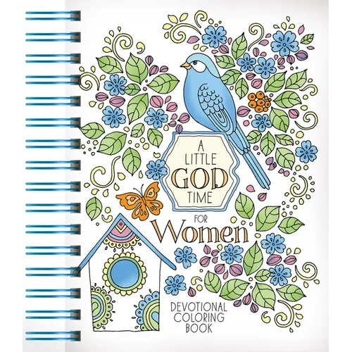 A Little God Time for Women: Devotional Coloring Book - Spiral