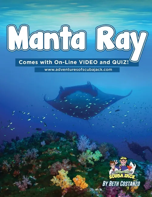 Manta Ray Activity Workbook For Kids - Paperback