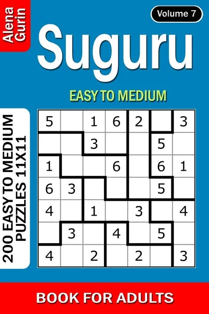 Suguru puzzle book for Adults: 200 Easy to Medium Puzzles 11x11 (Volume 7) - Paperback