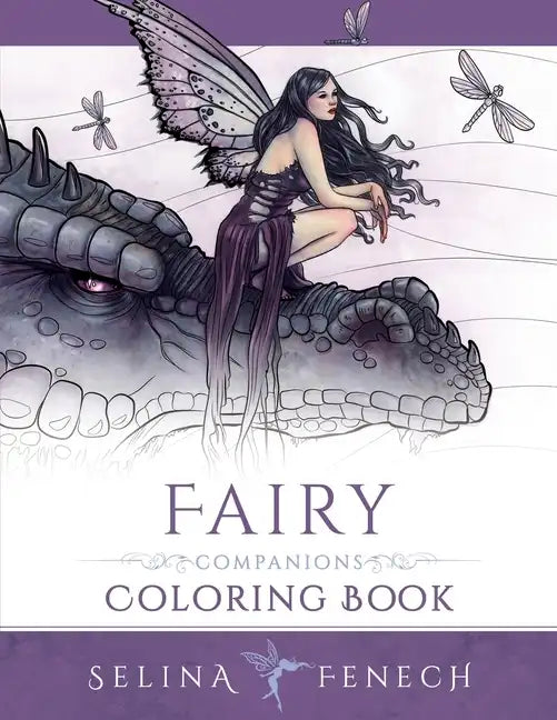 Fairy Companions Coloring Book: Fairy Romance, Dragons and Fairy Pets - Paperback