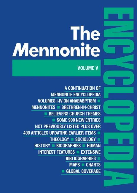 Mennonite Encyclopedia/ Vol 5: Volume 5 - Hardcover