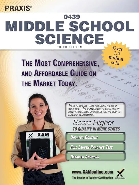 Praxis Middle School Science 0439 Teacher Certification Study Guide Test Prep - Paperback