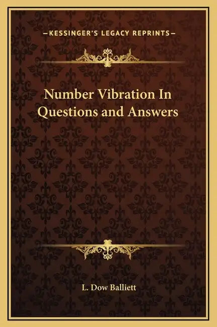 Number Vibration in Questions and Answers - Hardcover