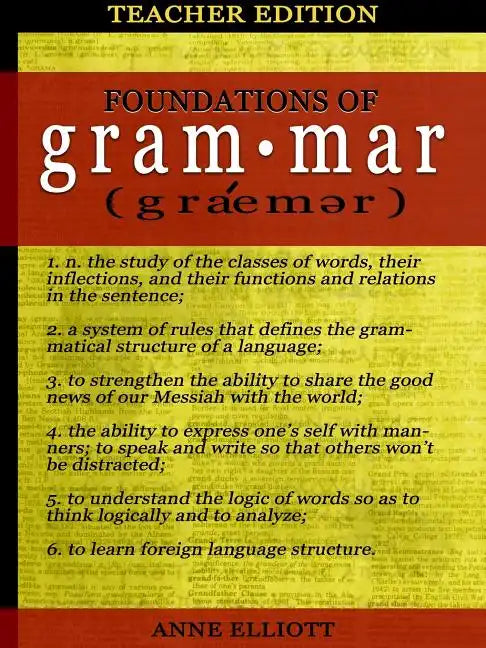 Foundations of Grammar: Teacher's Guide - Paperback