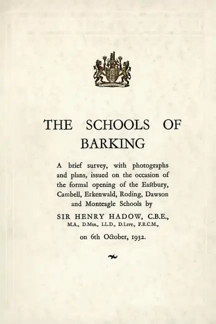 The Schools of Barking - Paperback
